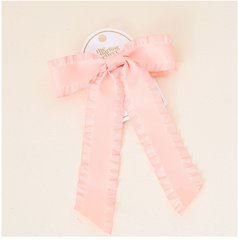 Blush Ruffle Hair Bow