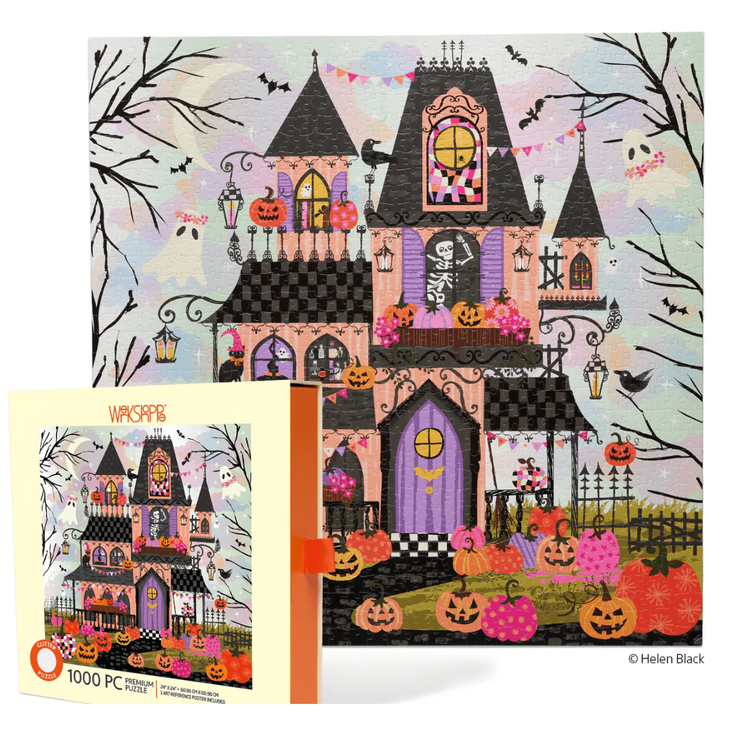 Boohemian Mansion 1,000 Piece Puzzle - White Farmhouse Flowers