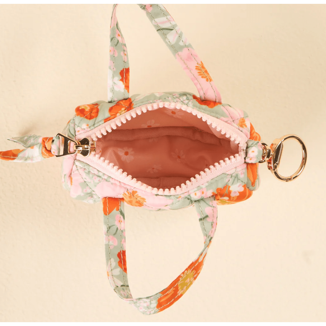 Bouquet Beauty Sage Itty Bitty Duffle Bag Charm - White Farmhouse Flowers