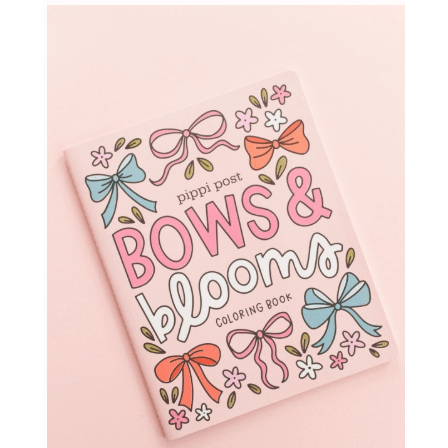 Bows and Blooms Coloring Book - White Farmhouse Flowers