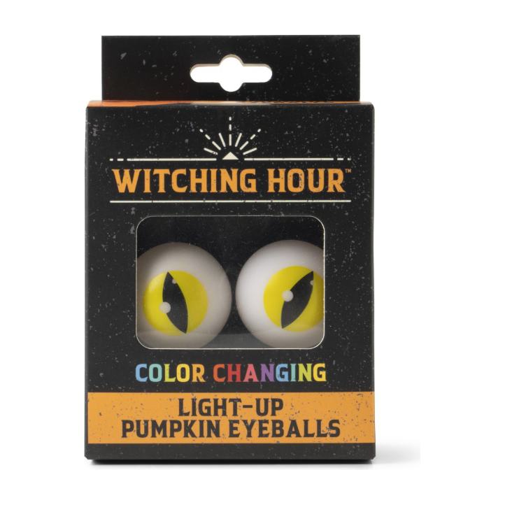 Halloween Light-Up Pumpkin Eyeballs.