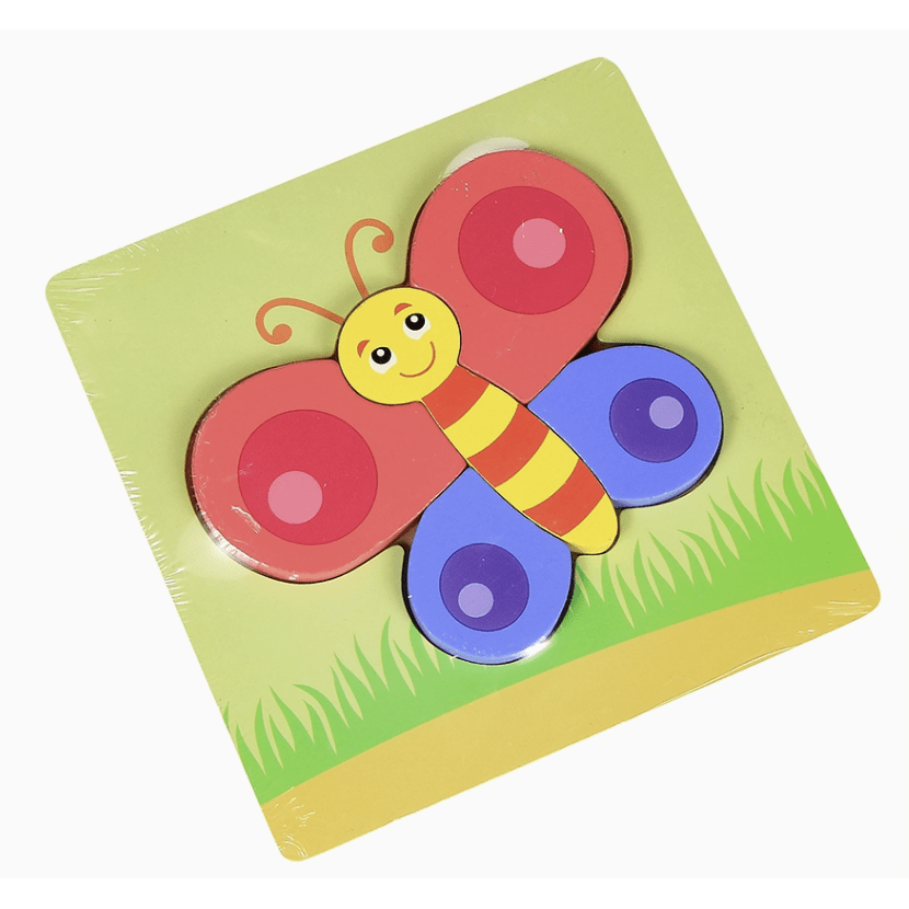 Butterfly Puzzle for Kids - White Farmhouse Flowers
