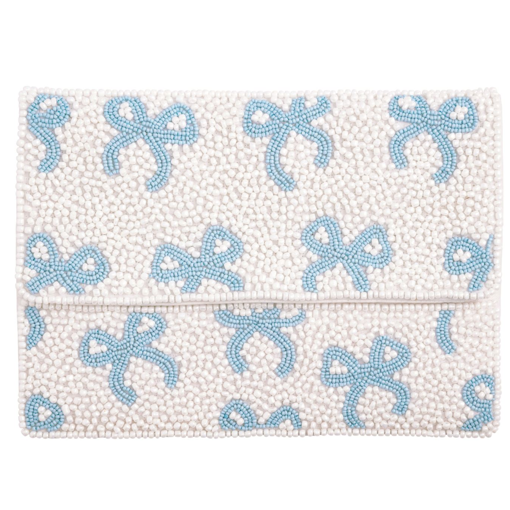 Bow Beaded Clutch