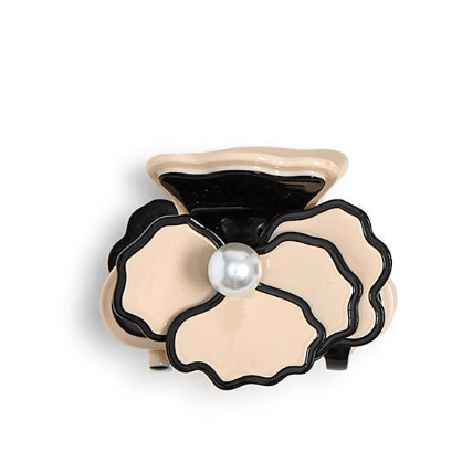 Camelia Flower Claw Clip - White Farmhouse Flowers