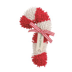 Candy Cane Pet Toy - White Farmhouse Flowers
