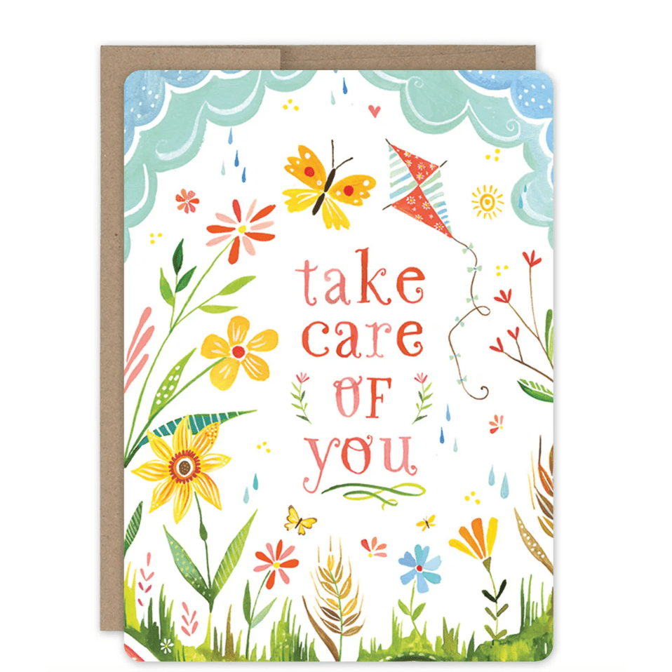 Care Of You Get Well Card MP523 - White Farmhouse Flowers