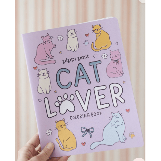 Cat Lover Coloring Activity & Coloring Book - White Farmhouse Flowers