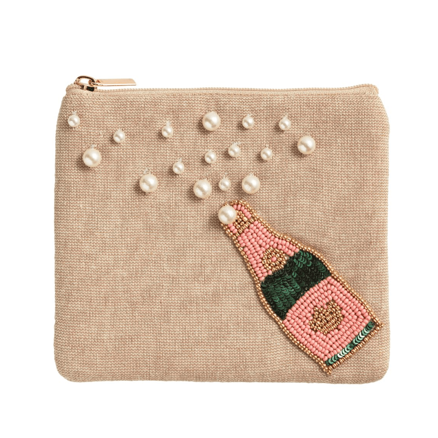 Champagne Cocktail Beaded Case - White Farmhouse Flowers