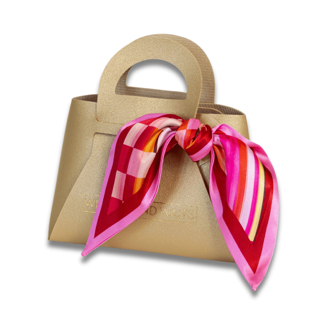 Checkmate Accessory Scarf - White Farmhouse Flowers