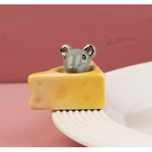 Cheese, Please! Cheese & Mouse Mini - White Farmhouse Flowers