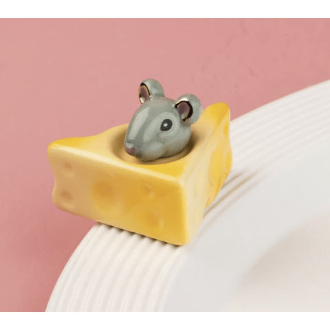 Cheese, Please! Cheese & Mouse Mini - White Farmhouse Flowers