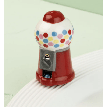 Chews Wisely Nostalgic Gumball Machine Mini - White Farmhouse Flowers