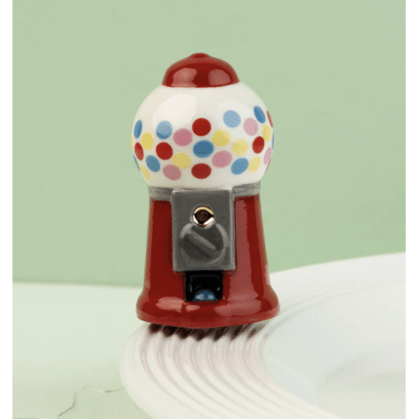 Chews Wisely Nostalgic Gumball Machine Mini - White Farmhouse Flowers