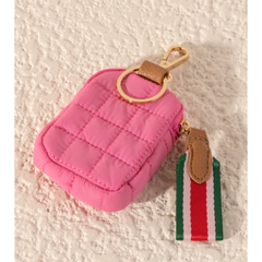 pink clip on pouch