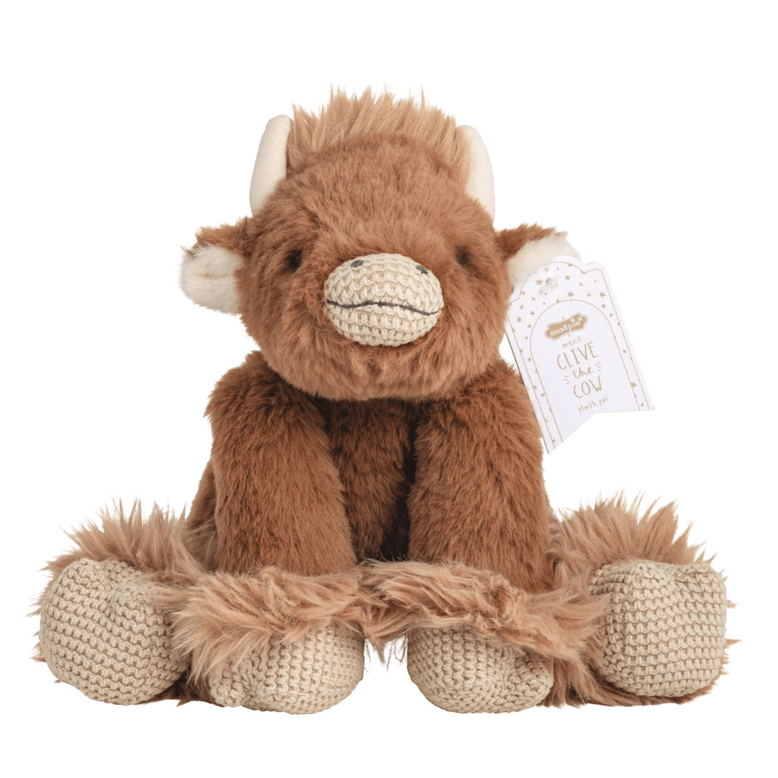 Clive the Cow Plush Pal - White Farmhouse Flowers