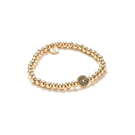 Compass Soul Stacks Bracelet - White Farmhouse Flowers