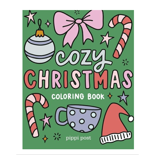 Cozy Christmas Coloring Book - White Farmhouse Flowers