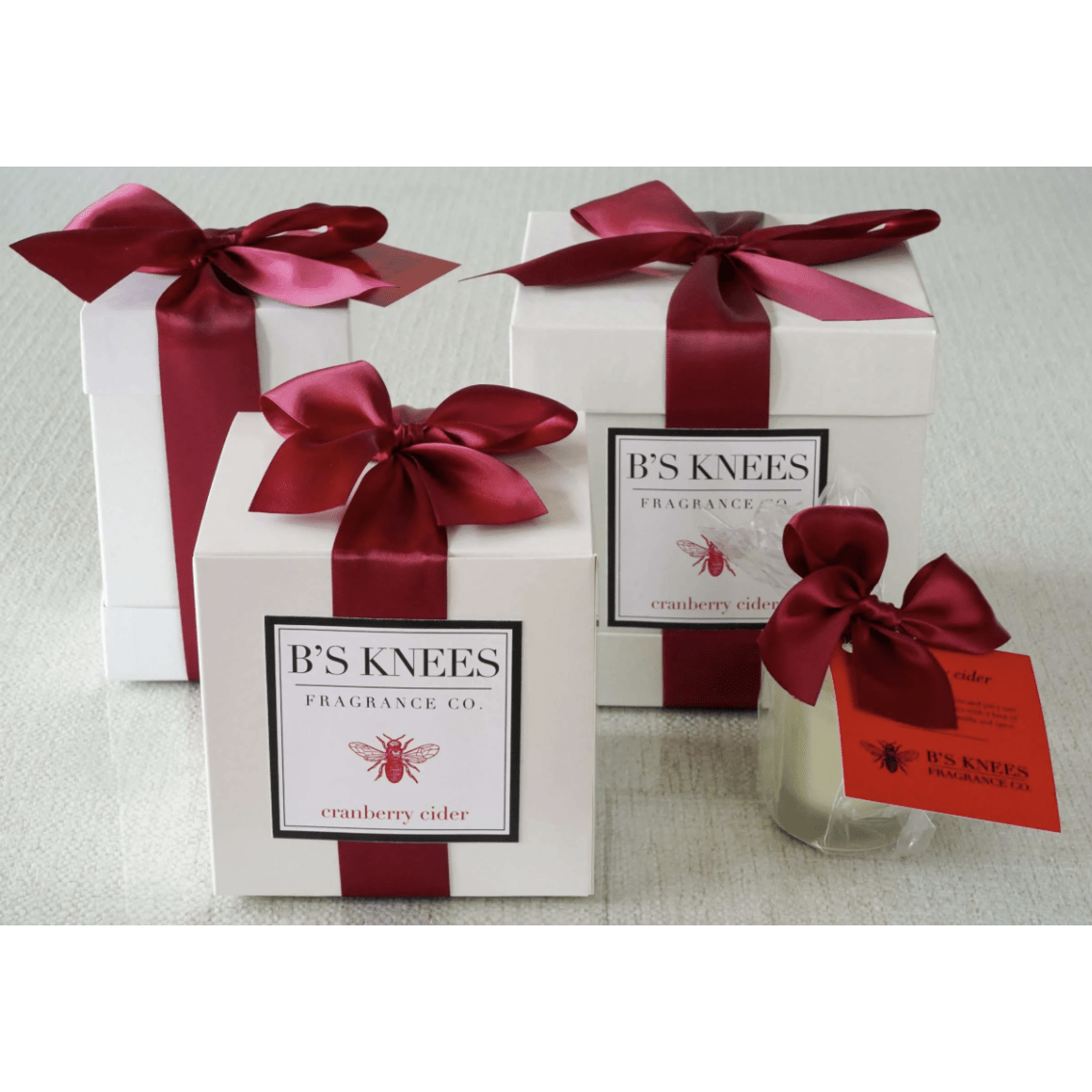 Cranberry Cider Clear Large Blossom Diffuser - White Farmhouse Flowers