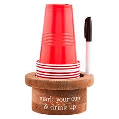 Disposable Cup and Marker Set