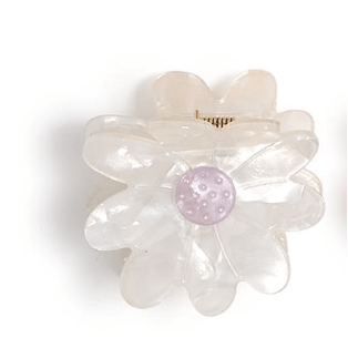 Daisy Claw Clip - White Farmhouse Flowers