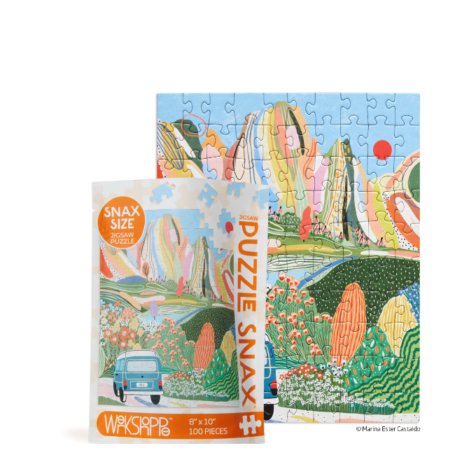 Day Tripping 100 Piece Jigsaw Puzzle - White Farmhouse Flowers