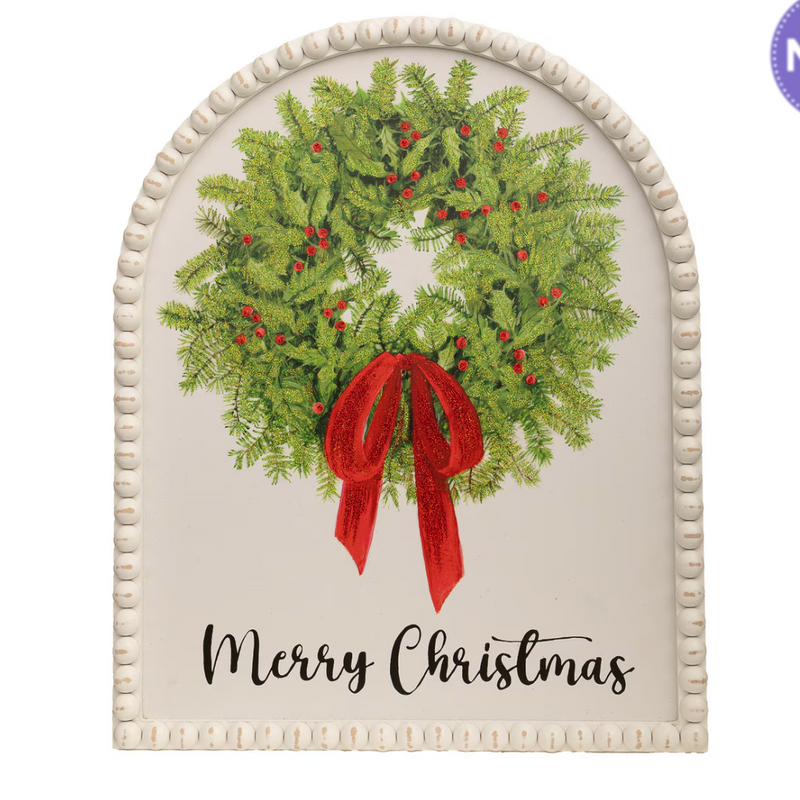 Gallery Wood Merry Christmas Wreath
