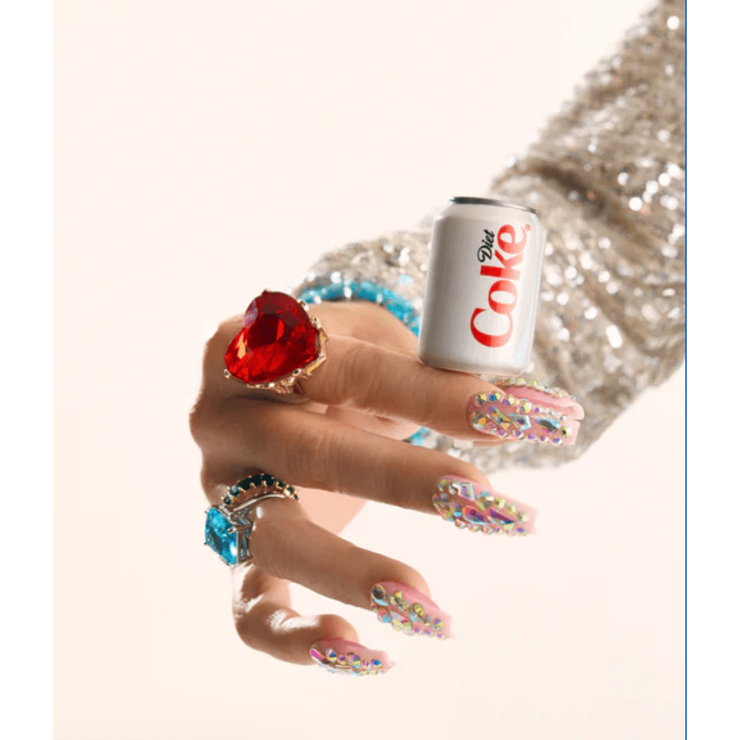 Diet Coke Can Mini - White Farmhouse Flowers