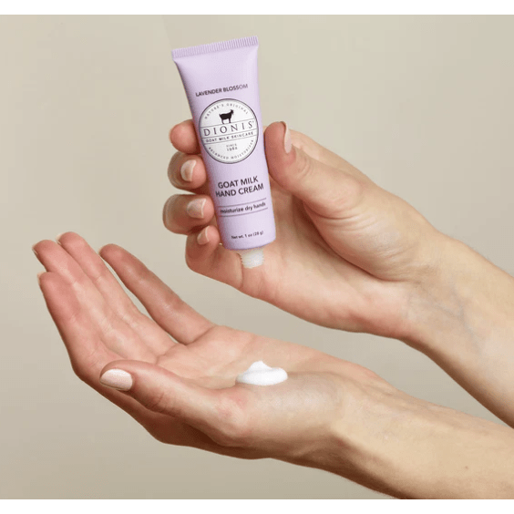DIONIS Lavender Blossom Goat Milk Hand Cream - White Farmhouse Flowers