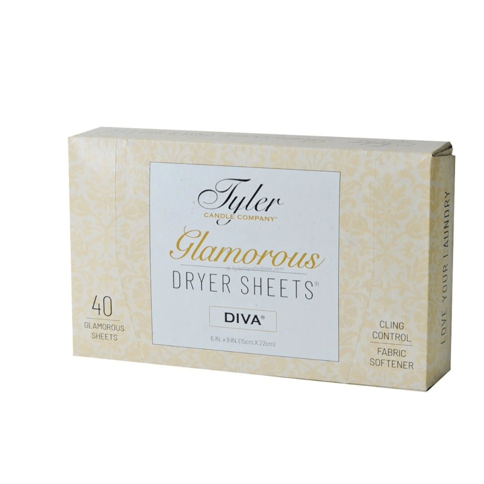 Diva Glamorous Dryer Sheets - White Farmhouse Flowers