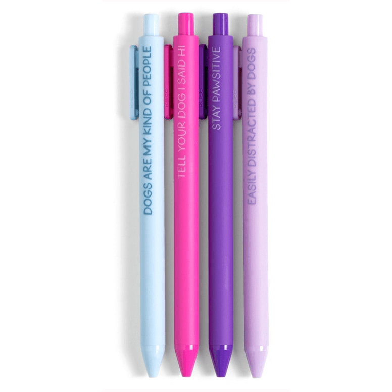 Dog Lover Pen Set - White Farmhouse Flowers