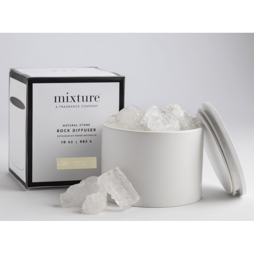 Egyptian Cotton Natural Rock Diffuser - White Farmhouse Flowers