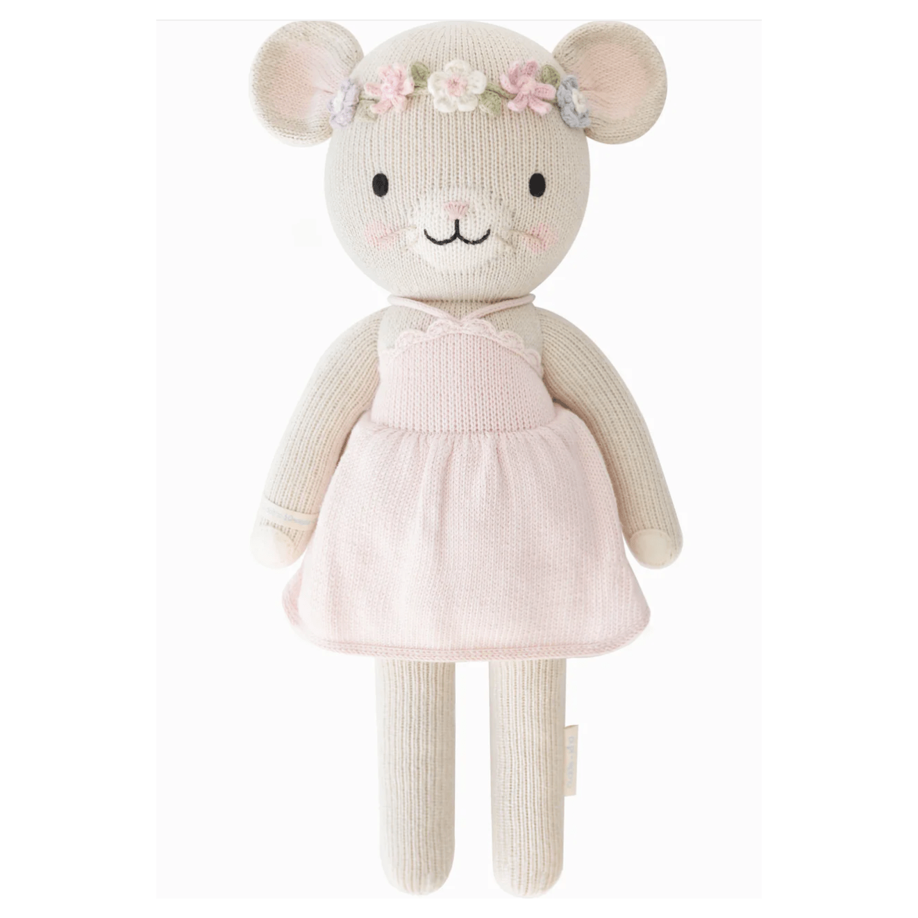 Emma the Mouse 20" - White Farmhouse Flowers
