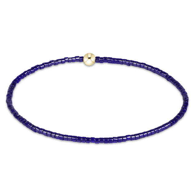 eNewton Hope Classic Navy Bracelet - White Farmhouse Flowers