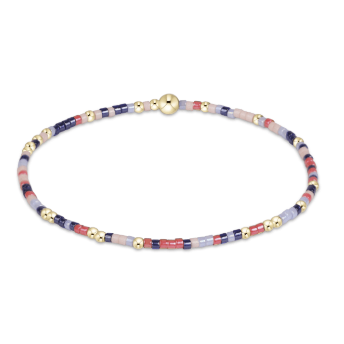 eNewton Hope Unwritten Favorite Child Bracelet - White Farmhouse Flowers