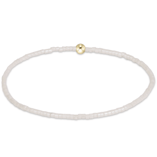 eNewton Hope Unwritten Milkshake Bracelet - White Farmhouse Flowers