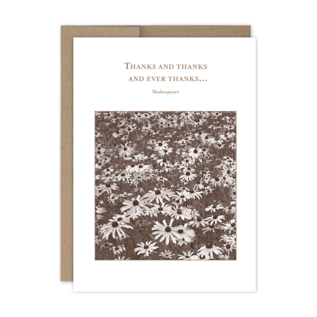 Ever Thanks Thank you Card SM797 - White Farmhouse Flowers