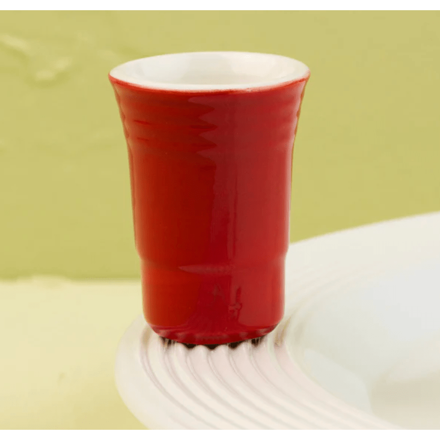 Fill Me Up, Red Cup Mini - White Farmhouse Flowers