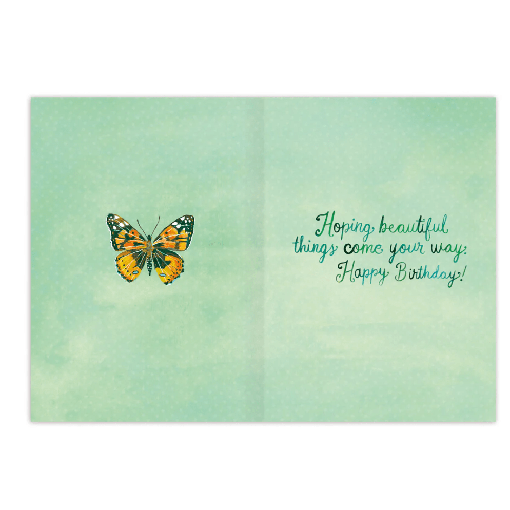 Find Me In The Flowers Birthday Card KD061 - White Farmhouse Flowers
