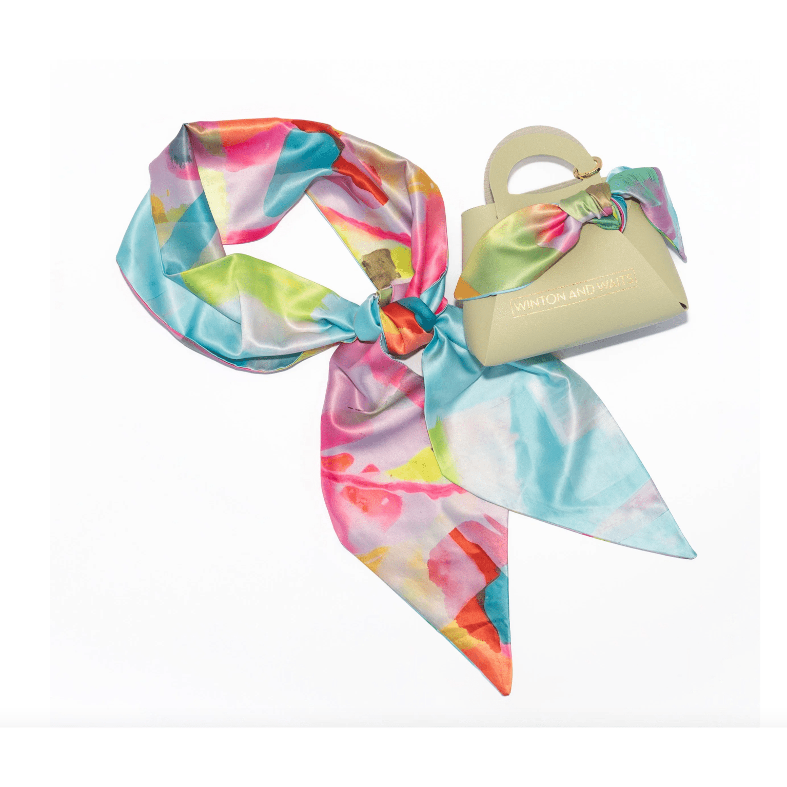 Flamingo Abstract Accessory Scarf - White Farmhouse Flowers
