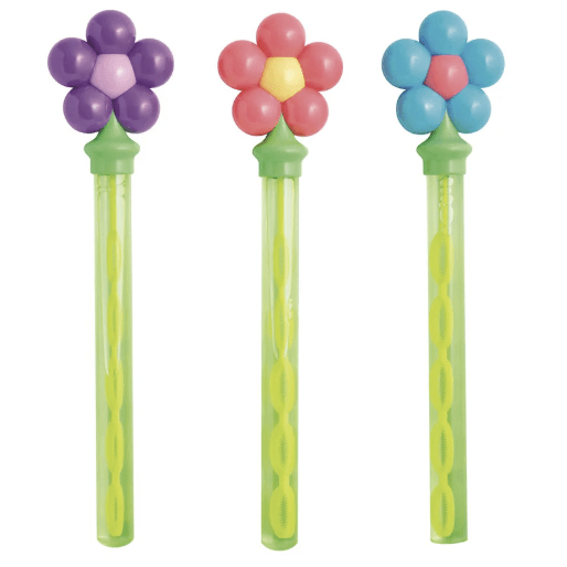 Flower Power Bubble Wand - White Farmhouse Flowers