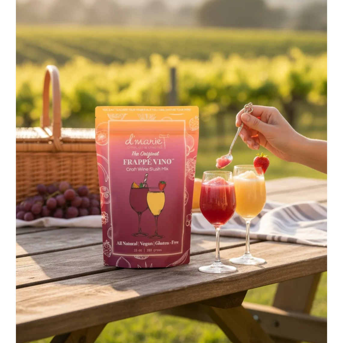 Frappe Vino Cocktail Mix – Wine Slush Mix | Gift in Parkville MO - White Farmhouse Flowers