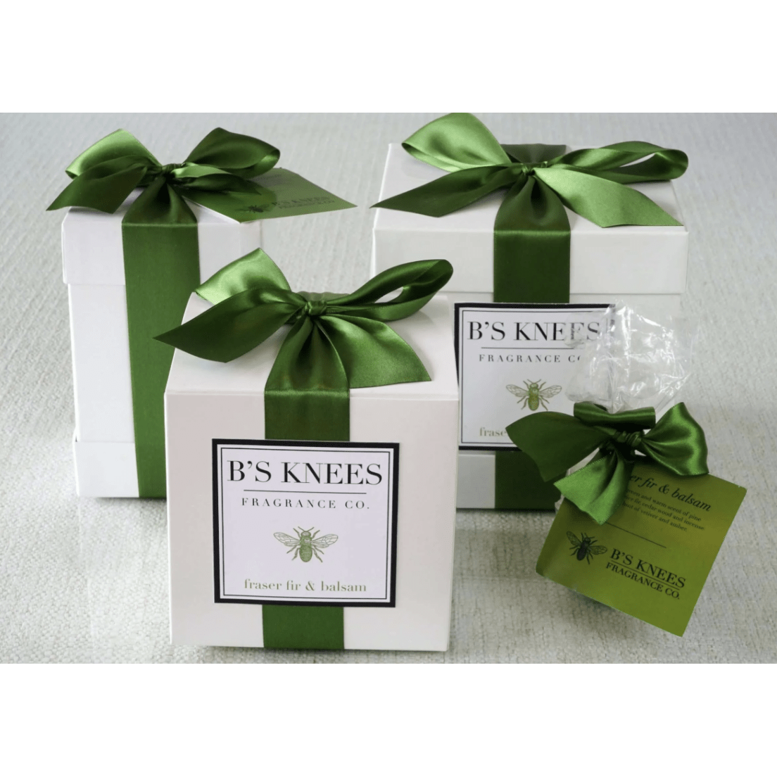 Fraser Fir & Balsam Clear Large Blossom Diffuser - White Farmhouse Flowers