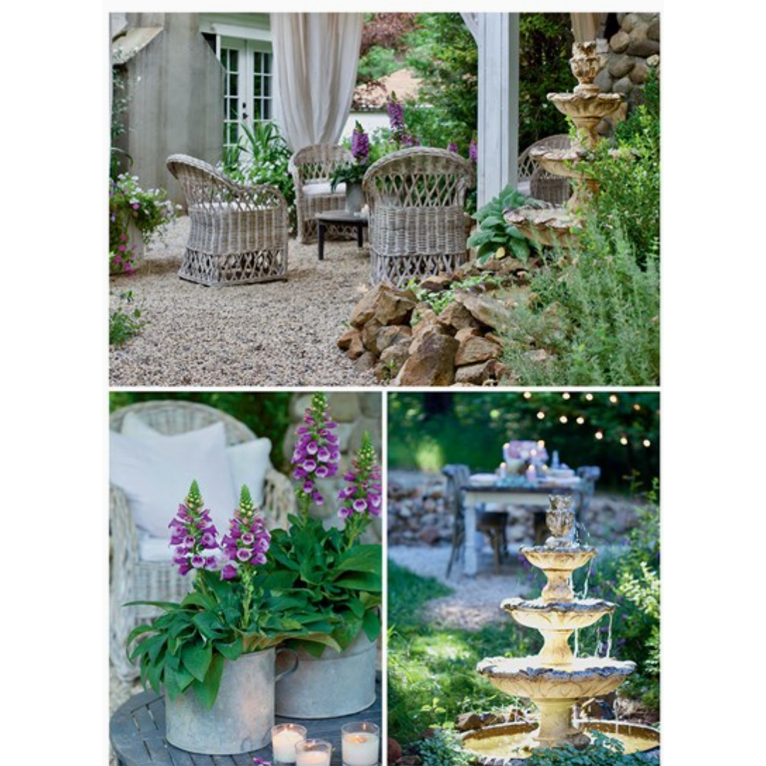 French Country Cottage Book - White Farmhouse Flowers