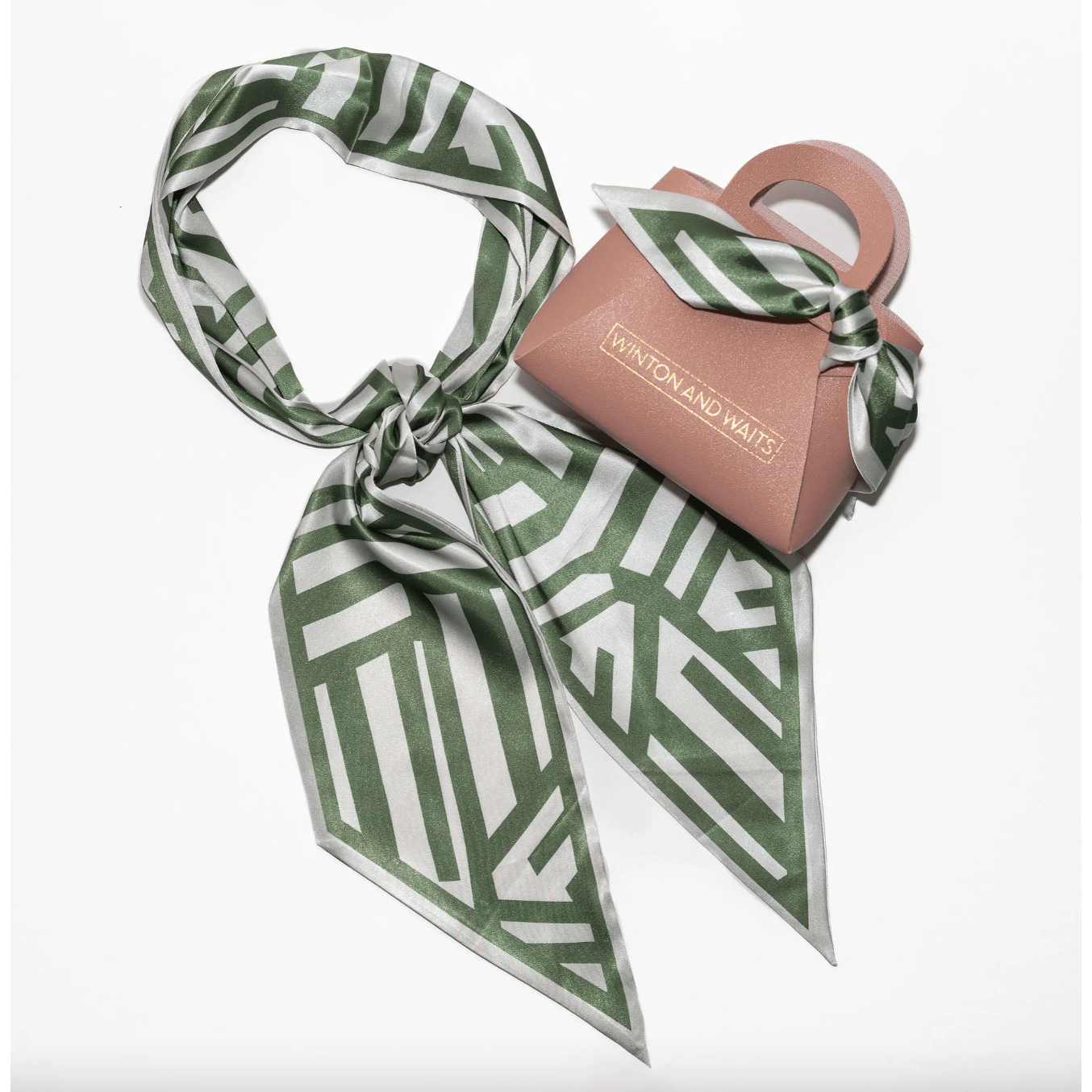 Geometro Accessory Scarf - White Farmhouse Flowers