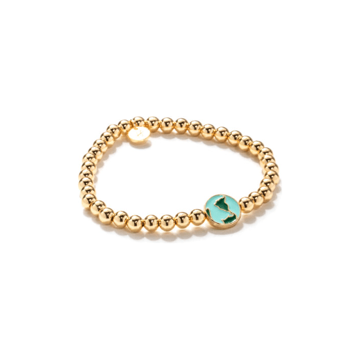 Globe Soul Stacks Bracelet - White Farmhouse Flowers
