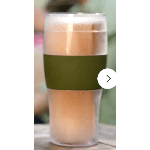 Green Beer Freeze Cooling Cup - White Farmhouse Flowers