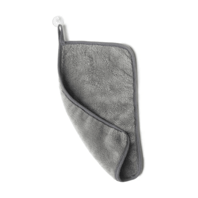 Grey Makeup Removing Towel - White Farmhouse Flowers