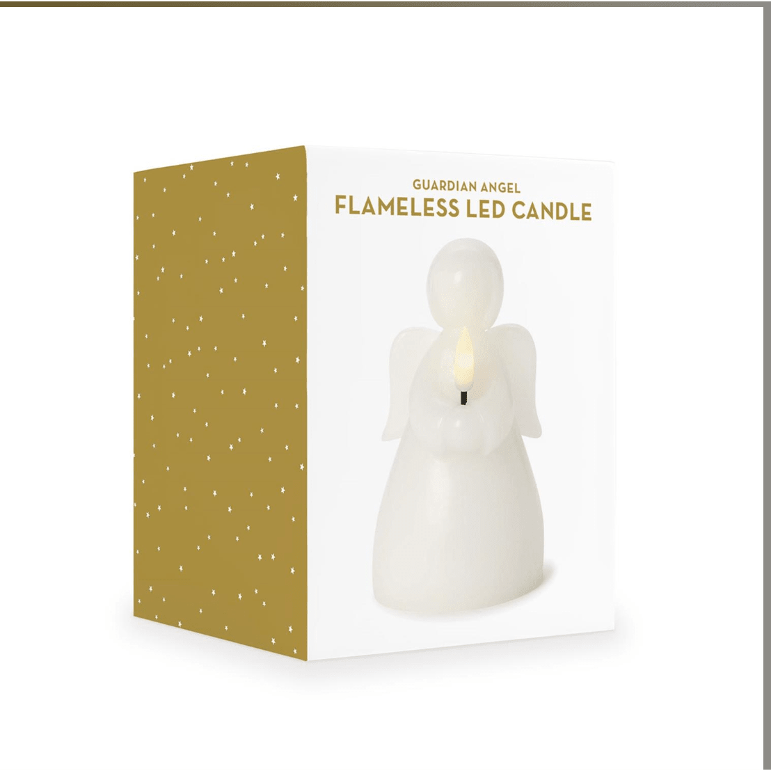 Guardian Angel Flameless Candle in Gift Box - White Farmhouse Flowers
