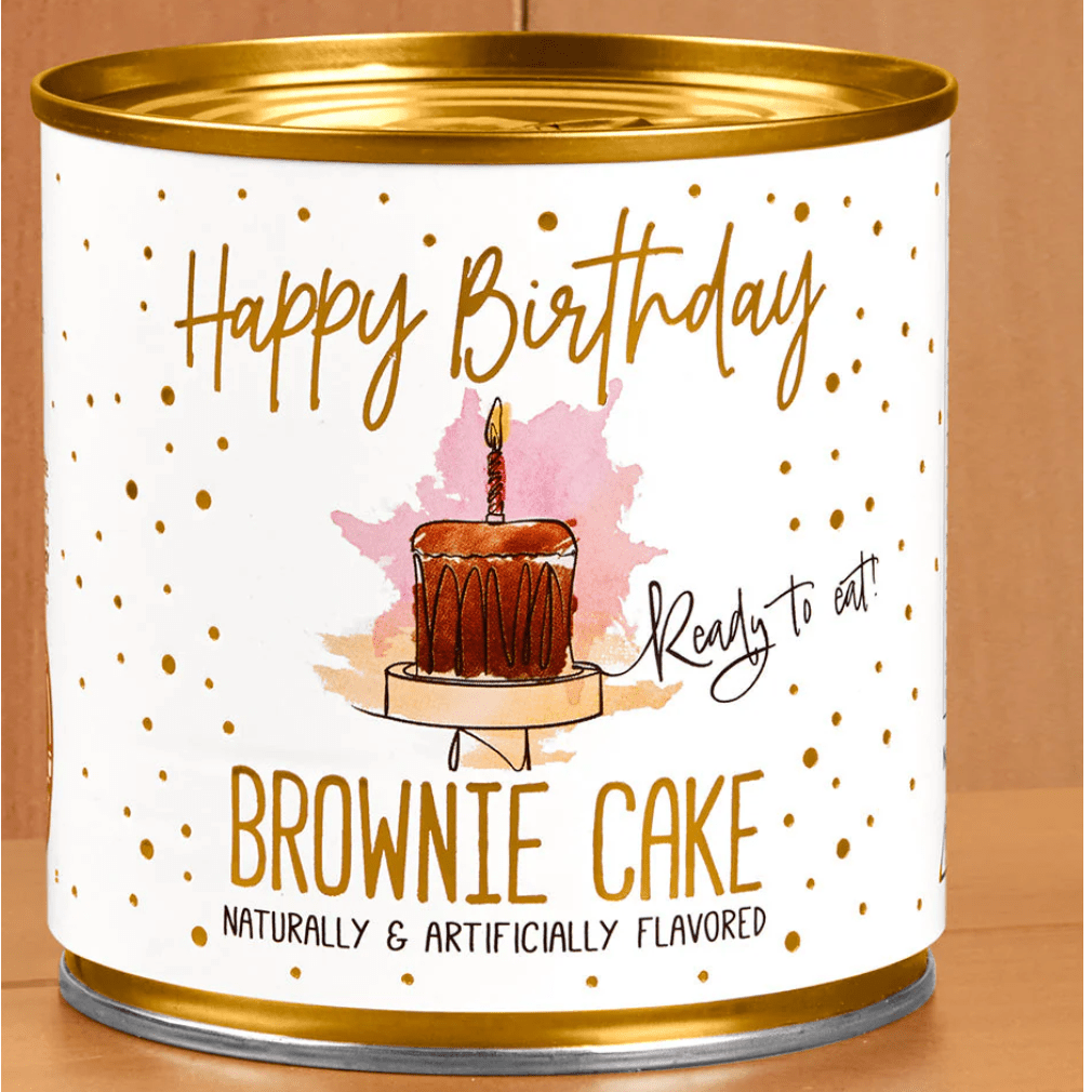 Happy Birthday Brownie Cake - White Farmhouse Flowers