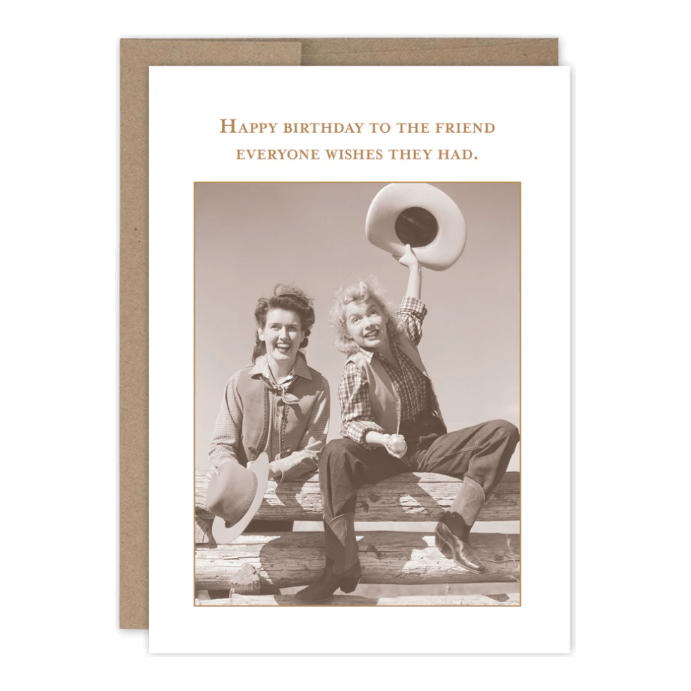 Hats Off Birthday Card SM786 - White Farmhouse Flowers